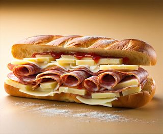 Panino con salsiccia, provola e patate