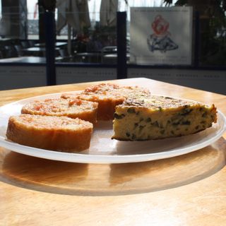 Pincho de tortilla de calabacin 