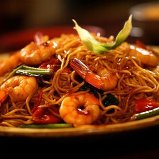 Пържено фиде с морски дарове (500г)