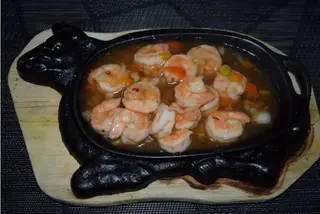 Gamberetti alla piastra