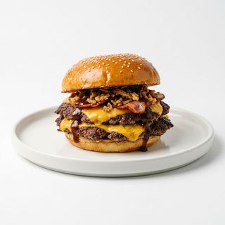 Burger americano con pollo croccante