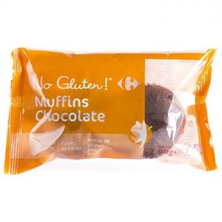 Muffins Chocolate Carrefour sin Gluten 2 Ud.