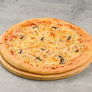 Пицца курица с грибами