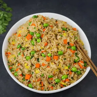 Fish With Vegetable Rice