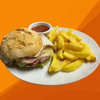 Combo Hamburguesa Leñadora