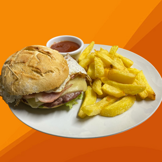 Combo Hamburguesa Casera