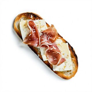 Philadelphia, prosciutto crudo e scaglie di grana - 4 fette