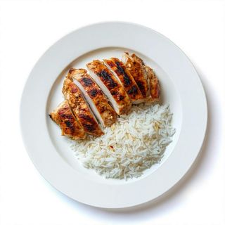 Plato Normal De Pollo Con Arroz