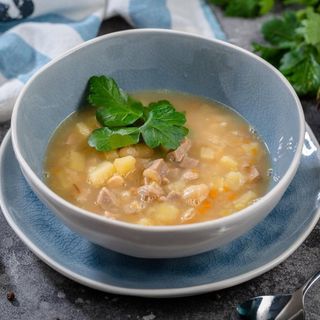 Суп гороховий з копченостями