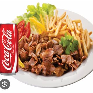 Menú plato kebap