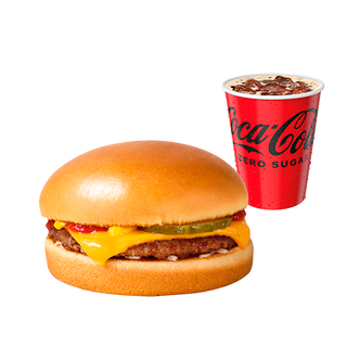 Cheeseburger 2forU z napojem