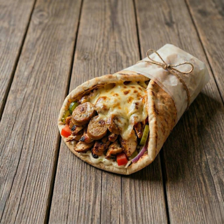 Chicken Shawarma With Sausage & Cheese