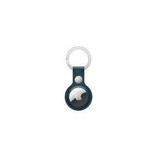 AirTag Leather Key Ring - Baltic Blue