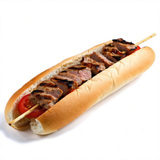 Bocadillo de pincho de cerdo