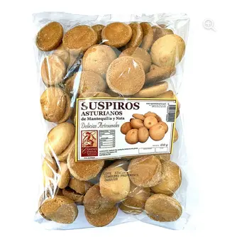 Bolsa Suspiros Asturianos De Mantequilla Y Nata (450 g.)