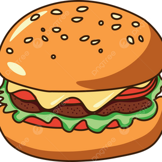 Hamburguesa Simple de Cerdo Con Patatas Y Bebida.