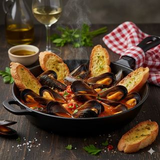 Sauté di cozze napoletana