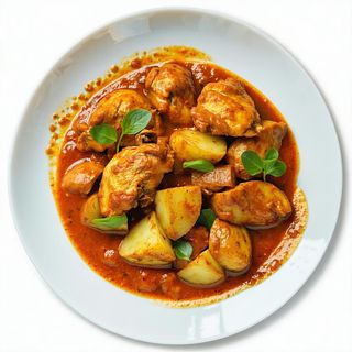 pollo al curry con patate