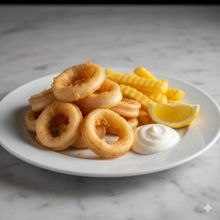 Tapa de calamares fritos