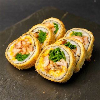 Смажений рол з смаженою куркою (6шт/150г)