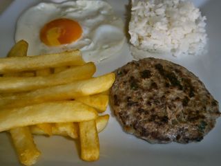 Hambúrguer no Prato