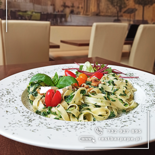 Tagliatelle ze szpinakiem