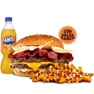 Combo Wild Ranch Doble Carne Grande
