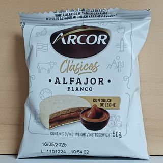 Alfajor Arcor Blanco