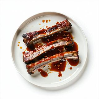 Costolette di maiale in salsa Bbq