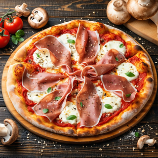 Pizza Prosciutto e funghi