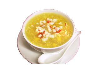 Sopa de Maíz con Carne de Cangrejo