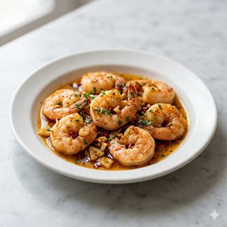 Spicy Prawns With Garlic