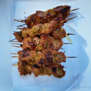Grilled Goat Brochettes