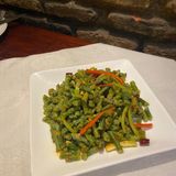 j20 შემწვარი მწვანე ლობიო წიწაკით