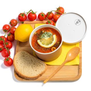 Solanka z kiełbaskami i kurczakiem / Солянка з ковбасками та куркою