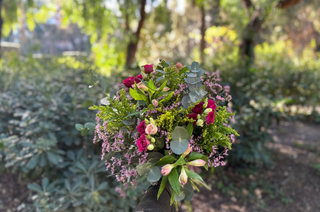 Ramo En Colores Rosados Y Fucsia