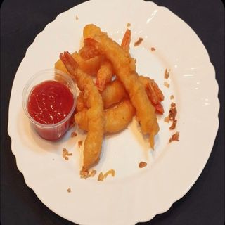Tempura de camarao (5 und)