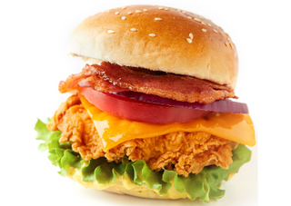 HFC Burger Cheese Bakon