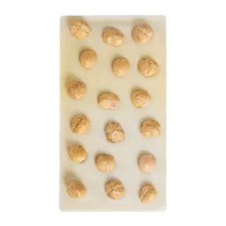 Tavoletta Cioccolato bianco con nocciole Piemonte IGP intere