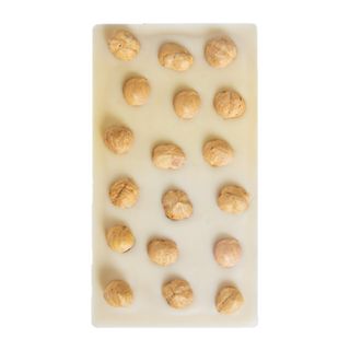 Tavoletta Cioccolato bianco con nocciole Piemonte IGP intere