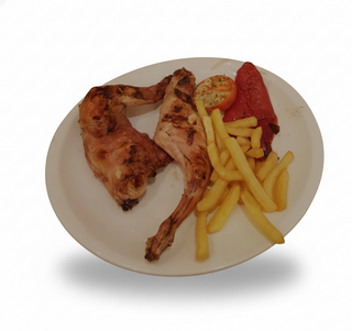 1/2 Conejo A La Brasa