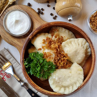 З копченою куркою і картоплею (220/30г)