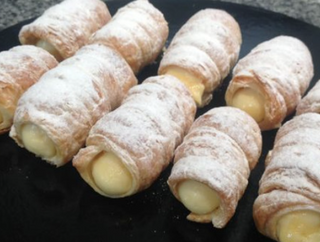 Cañitas de crema (ración)