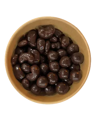 Mix de frutos secos con chocolate negro.