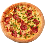 Піца з куркою, беконом і ковбаса Салямі (30 см)