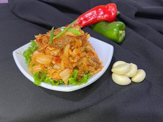 Чимчи жареное с мясом