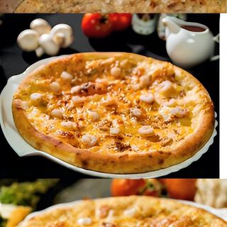 Pizza sa tunjevinom i račićima-42cm