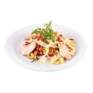 Теплый салат с куриной грудкой (250г)