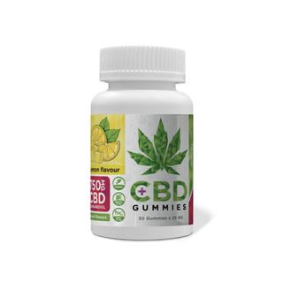 Jeleuri cu CBD cu aroma de Lamaie, Euphoria, 750mg, 30buc