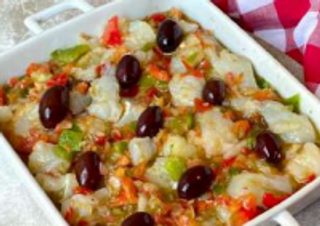 Esqueixada De Bacalao